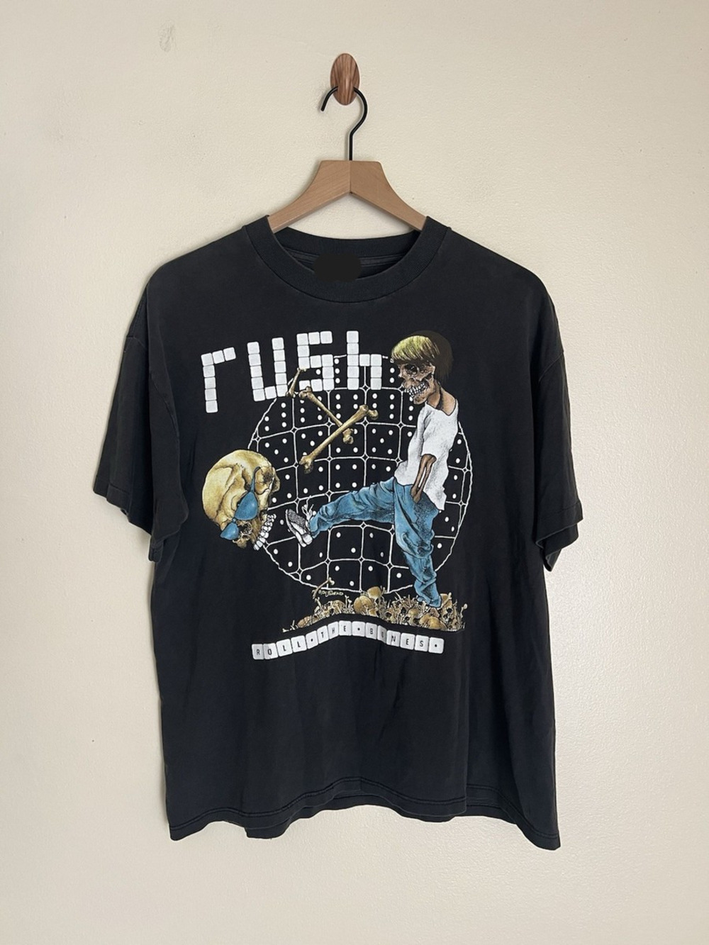 1991 Rush Roll The Bones Pushead Tour Shirt
